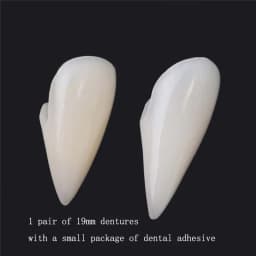 Vampire Teeth Fangs Dentures Props Halloween Costume Props False Teeth Solid Glue Denture Adhesive Halloween Party Decorhallowe