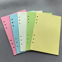 50 Sheets A6 Colorful Grid Loose Leaf Notebook Refill Spiral Binder Inner Page Line Blank craft Grid Inside Paper Stationery