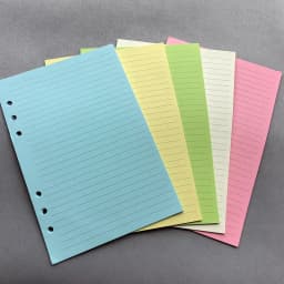 50 Sheets A6 Colorful Grid Loose Leaf Notebook Refill Spiral Binder Inner Page Line Blank craft Grid Inside Paper Stationery
