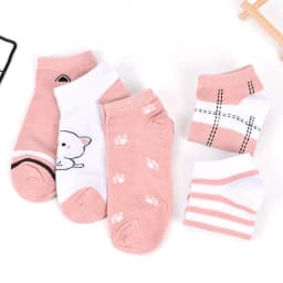 5 Pairs of Cute Cat Fashion Iadies Casual Short Socks 5 Pairs of Cute Cat Fashion Iadies Casual Short Socks