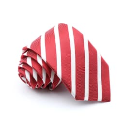 Classic Men's Stripe Tie Fashion Neckties Navy Jacquard Woven Brand New Accessories Daily Wear Cravat Wedding Party Gift For Man