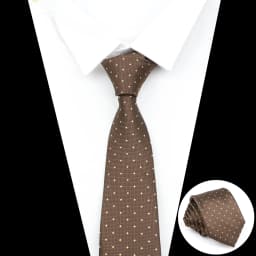 Classic Men's Stripe Tie Fashion Neckties Navy Jacquard Woven Brand New Accessories Daily Wear Cravat Wedding Party Gift For Man