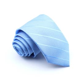 Classic Men's Stripe Tie Fashion Neckties Navy Jacquard Woven Brand New Accessories Daily Wear Cravat Wedding Party Gift For Man