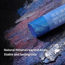 Paul Rubens Professional Metallic Soft Oil Pastel Artist Crayon Pastels Drawing Pen for Painting Kids Gift Art Supplies