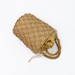 2 Pcs Woven Women Handbag Female Straw Mesh Bag Bohemian Summer Beach Bags Handmade Bucket Net Bag Rattan Knitte Top-handle Tote