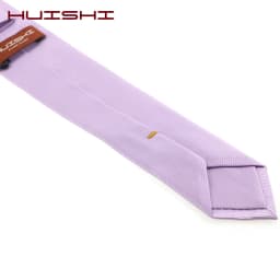 Classic Men's Daily Waterproof Necktie Light Purple Unisex Wedding Tie Accessory Summer Gift Stripe Candy Color Solid Neck Ties