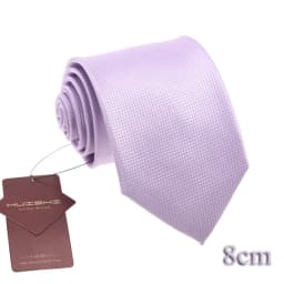 Classic Men's Daily Waterproof Necktie Light Purple Unisex Wedding Tie Accessory Summer Gift Stripe Candy Color Solid Neck Ties
