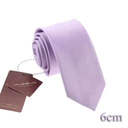 Classic Men's Daily Waterproof Necktie Light Purple Unisex Wedding Tie Accessory Summer Gift Stripe Candy Color Solid Neck Ties