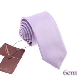 Classic Men's Daily Waterproof Necktie Light Purple Unisex Wedding Tie Accessory Summer Gift Stripe Candy Color Solid Neck Ties