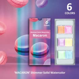 Seamiart 6/12 Watercolor Paint Set Metallic Glitter For Artists School Stationery Graffiti Tool Solid Pigment Art Supplies
