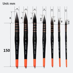ArtSecret High-Grade Anti-Drop Squirrel Hair Watercolor Painting Brush 1PC Black&Red Fat Mop Hook Pen Round Head  65RPY