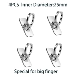DEAHAN 304 Stainless Steel Finger Ring Cell Phone Holder Stand 360 Adjustable Hook Ring Finger Kickstand for Smartphone Bracket