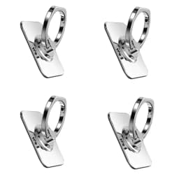 DEAHAN 304 Stainless Steel Finger Ring Cell Phone Holder Stand 360 Adjustable Hook Ring Finger Kickstand for Smartphone Bracket