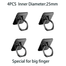 DEAHAN 304 Stainless Steel Finger Ring Cell Phone Holder Stand 360 Adjustable Hook Ring Finger Kickstand for Smartphone Bracket