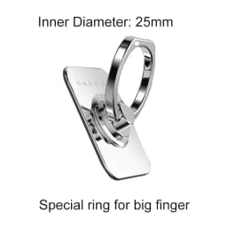 DEAHAN 304 Stainless Steel Finger Ring Cell Phone Holder Stand 360 Adjustable Hook Ring Finger Kickstand for Smartphone Bracket