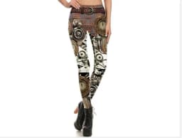 NADANBAO New BARBARIAN Skull Women Leggings Punk Skull Printed Legins High Elastic Fitness Pants Ladies Push-Up Legging