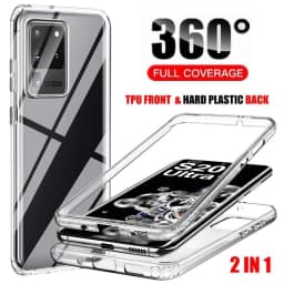 360 Protector Transparent Phone Case For Samsung Galaxy S26 S25 S24 S23 S22 S21FE S20 Plus S10 Note 20 Ultra A54 Full Cover