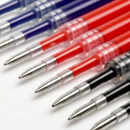 KACO 10pcs Blue/Black/Red/colorful ink For Gel Pen 0.5mm Signing pen for School Office Smooth Writing Signing Refill stationery