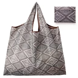 BIG Eco-Friendly Folding Shopping Bag Reusable Portable Shoulder Handbag for Travel Grocery Fashion Pocket Tote