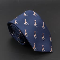 New Blue Printed Men's Tie Novelty Animal Fruit Pattern Neck Ties S lim Jacquard Woven High Quality Gravatas Accessories For Men