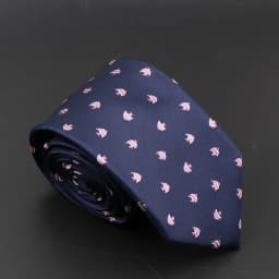 New Blue Printed Men's Tie Novelty Animal Fruit Pattern Neck Ties S lim Jacquard Woven High Quality Gravatas Accessories For Men