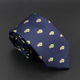 New Blue Printed Men's Tie Novelty Animal Fruit Pattern Neck Ties S lim Jacquard Woven High Quality Gravatas Accessories For Men