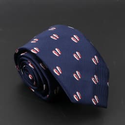 New Blue Printed Men's Tie Novelty Animal Fruit Pattern Neck Ties S lim Jacquard Woven High Quality Gravatas Accessories For Men