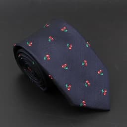 New Blue Printed Men's Tie Novelty Animal Fruit Pattern Neck Ties S lim Jacquard Woven High Quality Gravatas Accessories For Men