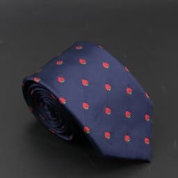 New Blue Printed Men's Tie Novelty Animal Fruit Pattern Neck Ties S lim Jacquard Woven High Quality Gravatas Accessories For Men