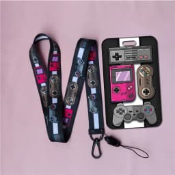 Cute Horizontal Lanyard Name Card Holder Student Hanging Neck Phone Lanyards Badge Door Subway Access ID Card Holders Case