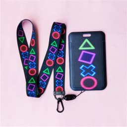 Cute Horizontal Lanyard Name Card Holder Student Hanging Neck Phone Lanyards Badge Door Subway Access ID Card Holders Case