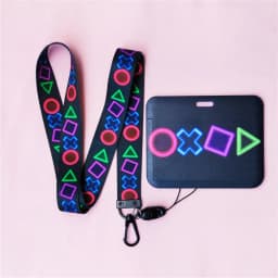 Cute Horizontal Lanyard Name Card Holder Student Hanging Neck Phone Lanyards Badge Door Subway Access ID Card Holders Case