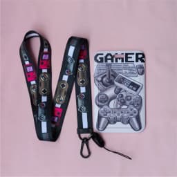 Cute Horizontal Lanyard Name Card Holder Student Hanging Neck Phone Lanyards Badge Door Subway Access ID Card Holders Case