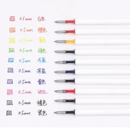 10pcs/pack for Xiaomi Gel Pen Kaco 0.5MM Refill Blue/Black/Navy Blue Ink Retractable Sign Pen Ballpoint Pens for office School