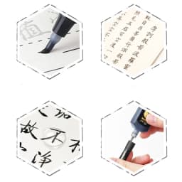 3/4 pcs/lot Hand Lettering Brush Pen Black Ink Calligraphy Pen Markers Art Writing Office School Supplies Stationery Student