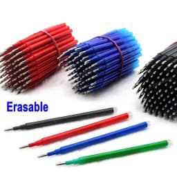 20/30/40/50Pcs Set Erasable Gel Pen Refill 0.7mm Tip Color Ink Rod Replacement Office Writing Drawing Stationery Accessory 11cm