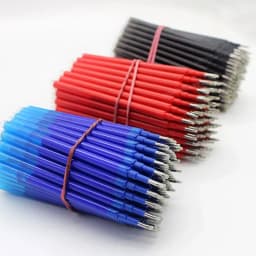 20/30/40/50Pcs Set Erasable Gel Pen Refill 0.7mm Tip Color Ink Rod Replacement Office Writing Drawing Stationery Accessory 11cm
