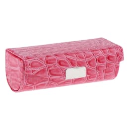 Soft PU Leather Alligator Textured Lady Lipstick Holder Case with Mirror