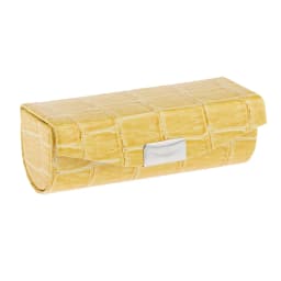 Soft PU Leather Alligator Textured Lady Lipstick Holder Case with Mirror