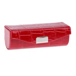 Soft PU Leather Alligator Textured Lady Lipstick Holder Case with Mirror