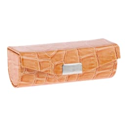 Soft PU Leather Alligator Textured Lady Lipstick Holder Case with Mirror