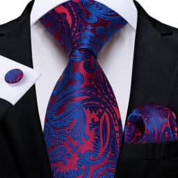 New Classic Men's Ties 8cm Blue Plaid Dot Striped Business Necktie Handkerchief Wedding Party Tie Set Gravatas DiBanGu