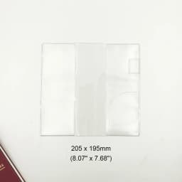Fromthenon Transparent Pvc Protective Cover for HO-BO Weeks Planner Diary Journals Notebook Bookbinder Case School Supplies