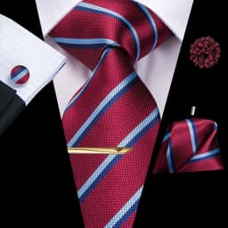 Hi-Tie Yellow Brown Paisley Tie For Men Men's Tie Clip Gift For Men Luxury Necktie Hanky Cufflinks Set Formal Wedding