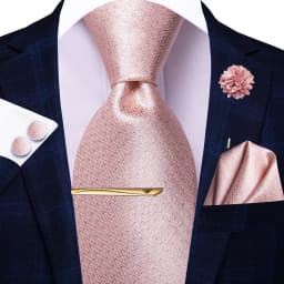 Hi-Tie Yellow Brown Paisley Tie For Men Men's Tie Clip Gift For Men Luxury Necktie Hanky Cufflinks Set Formal Wedding