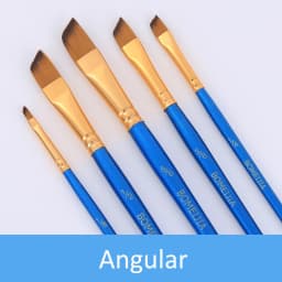 5Pcs Paint Brushes Set Nylon Painting Brush Short Rod Oil Acrylic Brush Watercolor Pen High Quality Professional Art Supplies