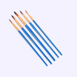 5Pcs Paint Brushes Set Nylon Painting Brush Short Rod Oil Acrylic Brush Watercolor Pen High Quality Professional Art Supplies