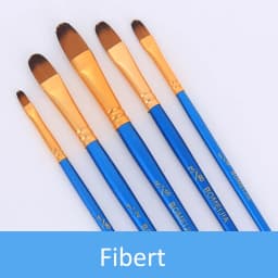 5Pcs Paint Brushes Set Nylon Painting Brush Short Rod Oil Acrylic Brush Watercolor Pen High Quality Professional Art Supplies