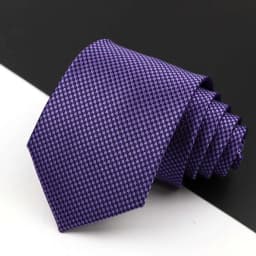 Fashion Men's Business Tie Classic 8CM Stripe Plaid Polyester Jacquard Necktie Red Blue Black High Quality Daily Wear Cravat