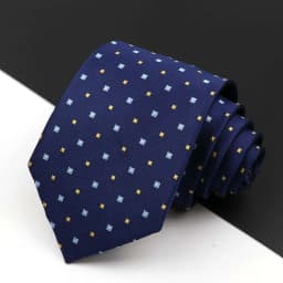 Fashion Men's Business Tie Classic 8CM Stripe Plaid Polyester Jacquard Necktie Red Blue Black High Quality Daily Wear Cravat